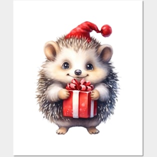 Christmas Porcupine Posters and Art